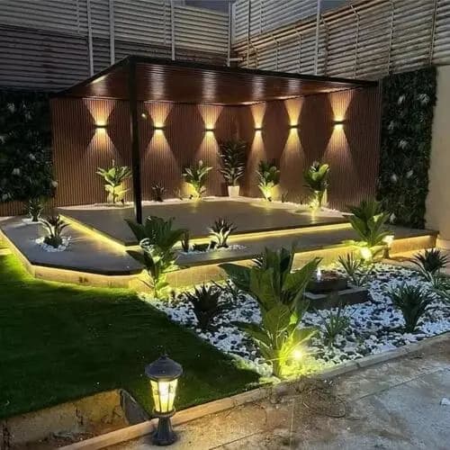 أعمال إضاءة الحدائق